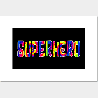 SuperHero Rainbow Posters and Art